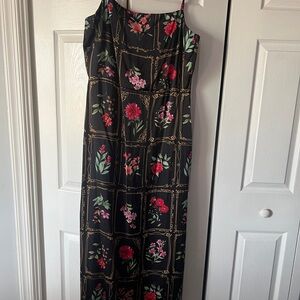 Taylor Black Floral Maxi Dress